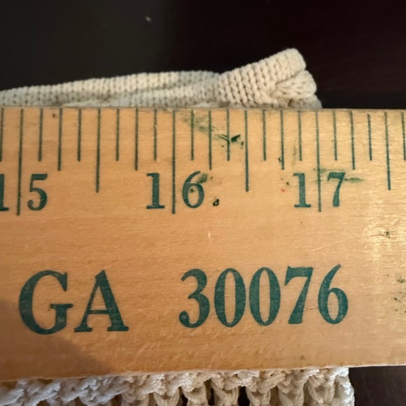 Good American Crochet Mini Skirt Women's L Ecru Boho Beach Vacation Resortwear - Picture 11 of 12